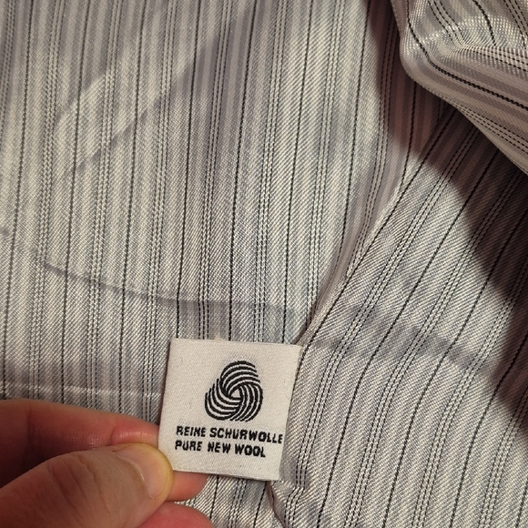 Womens Vintage Escada By Margaretha Ley  Black Striped Women's Blazer Sz 10/12 - Picture 9 of 11